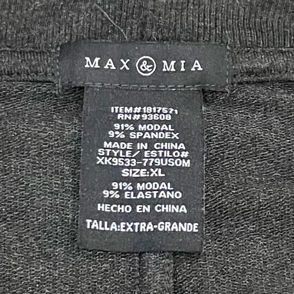 Max & Mia Gray Women’s Cardigan with Side Pockets Size XL - Picture 5 of 6